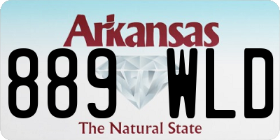 AR license plate 889WLD