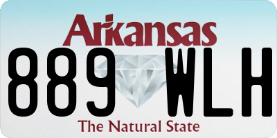 AR license plate 889WLH