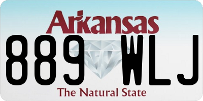 AR license plate 889WLJ
