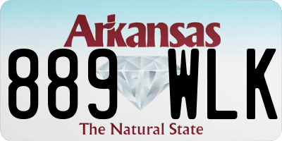 AR license plate 889WLK