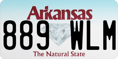 AR license plate 889WLM