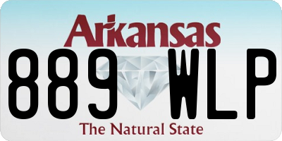 AR license plate 889WLP