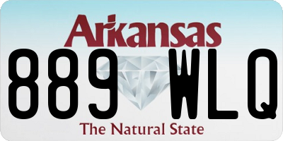 AR license plate 889WLQ