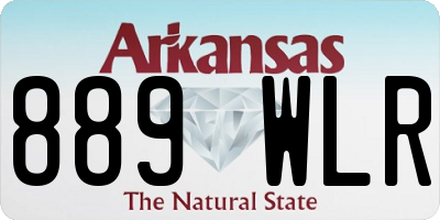 AR license plate 889WLR