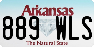 AR license plate 889WLS