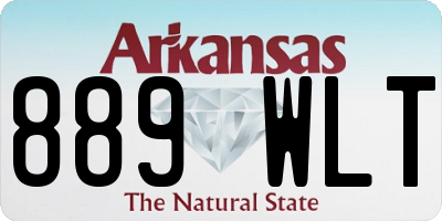 AR license plate 889WLT