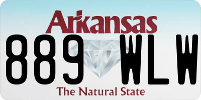 AR license plate 889WLW