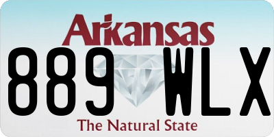 AR license plate 889WLX