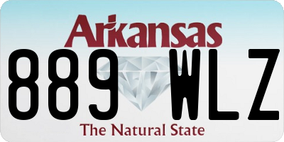 AR license plate 889WLZ