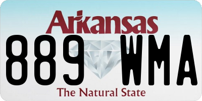 AR license plate 889WMA