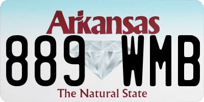 AR license plate 889WMB