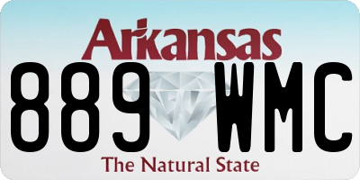 AR license plate 889WMC