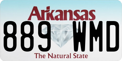 AR license plate 889WMD