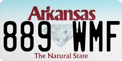 AR license plate 889WMF