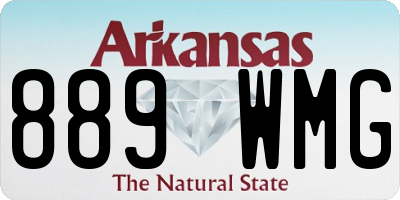 AR license plate 889WMG