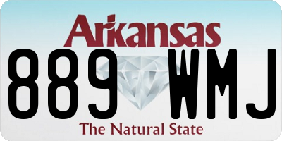 AR license plate 889WMJ