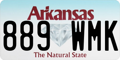 AR license plate 889WMK