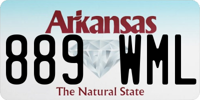 AR license plate 889WML