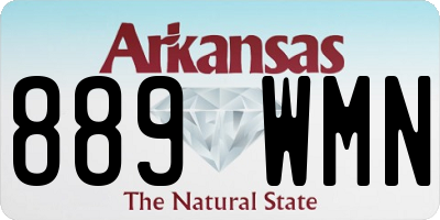AR license plate 889WMN