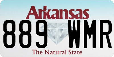 AR license plate 889WMR