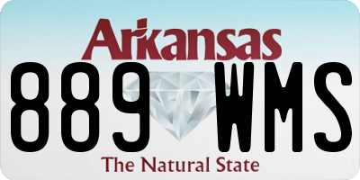 AR license plate 889WMS