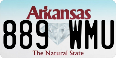 AR license plate 889WMU