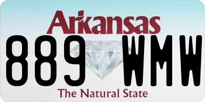 AR license plate 889WMW