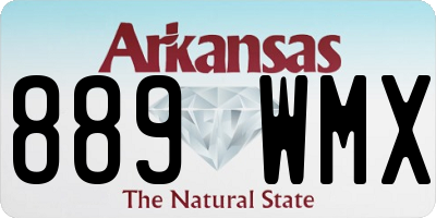 AR license plate 889WMX
