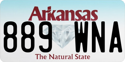 AR license plate 889WNA