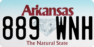 AR license plate 889WNH