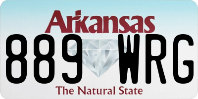 AR license plate 889WRG