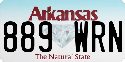 AR license plate 889WRN