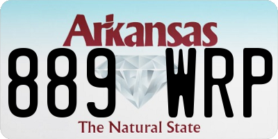 AR license plate 889WRP