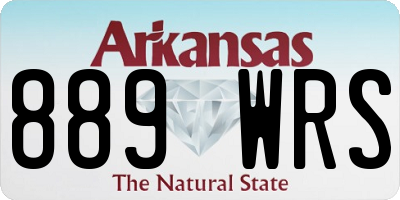 AR license plate 889WRS