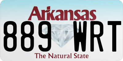 AR license plate 889WRT