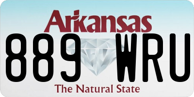 AR license plate 889WRU