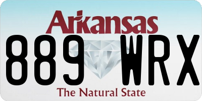AR license plate 889WRX