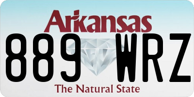 AR license plate 889WRZ