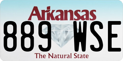 AR license plate 889WSE