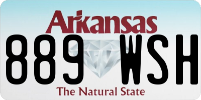 AR license plate 889WSH