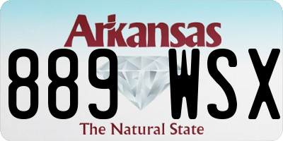 AR license plate 889WSX