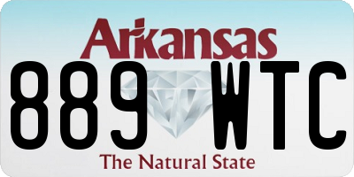 AR license plate 889WTC