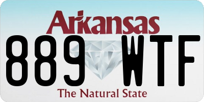 AR license plate 889WTF