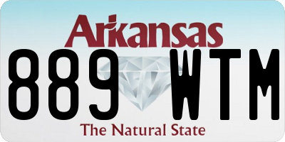 AR license plate 889WTM