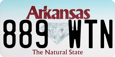 AR license plate 889WTN