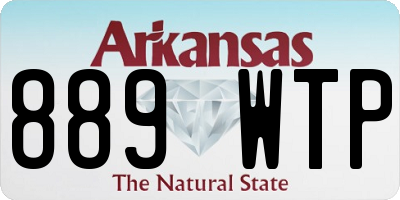 AR license plate 889WTP