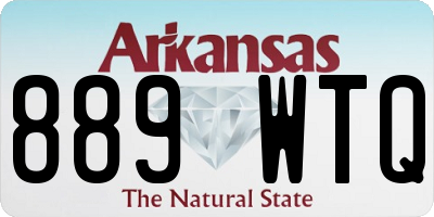 AR license plate 889WTQ