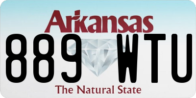 AR license plate 889WTU