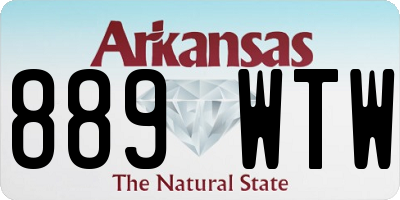 AR license plate 889WTW