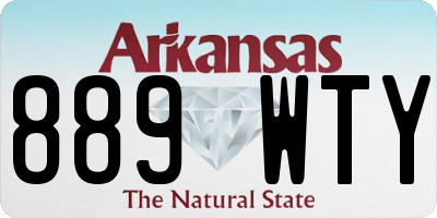 AR license plate 889WTY